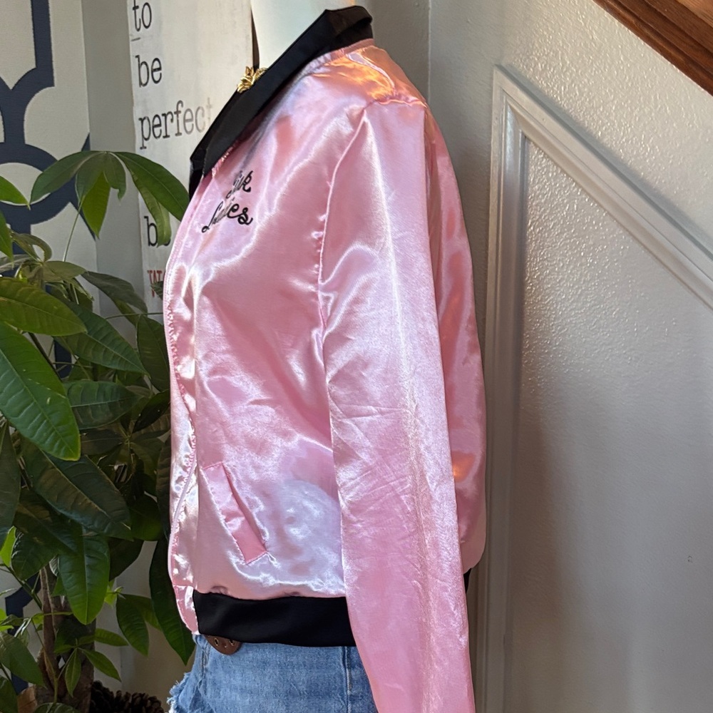 Grease Pink Ladies Satin Like Varsity Jacket 🤩 - Picture 4 of 8
